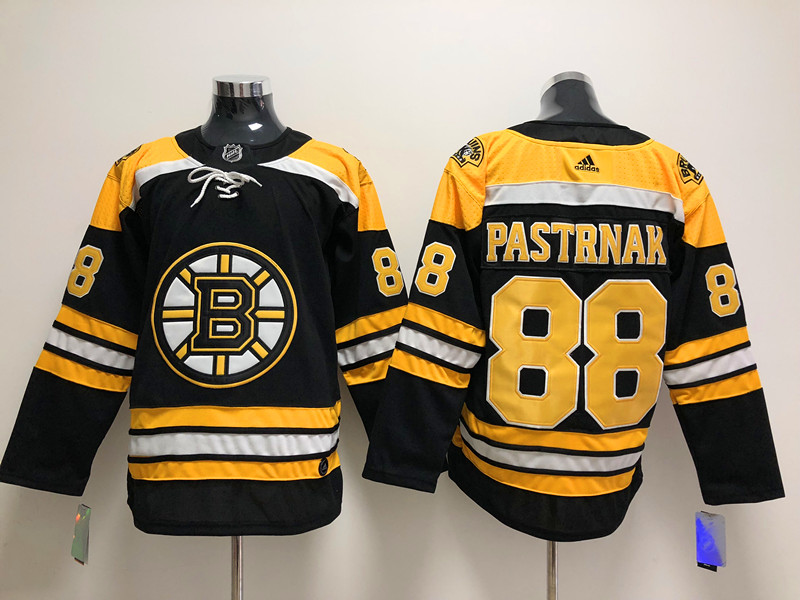 Men's Boston Bruins David Pastrnak #88 Black Jersey